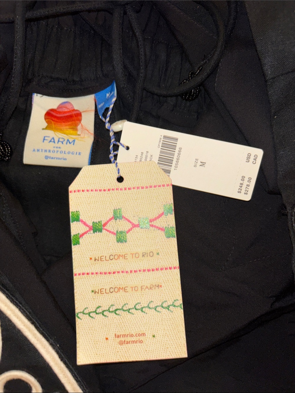 Farm Rio x Anthropologie Embroidered Long Sleeve Romper NWT - Picture 5 of 6